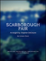 Scarborough Fair Unison choral sheet music cover